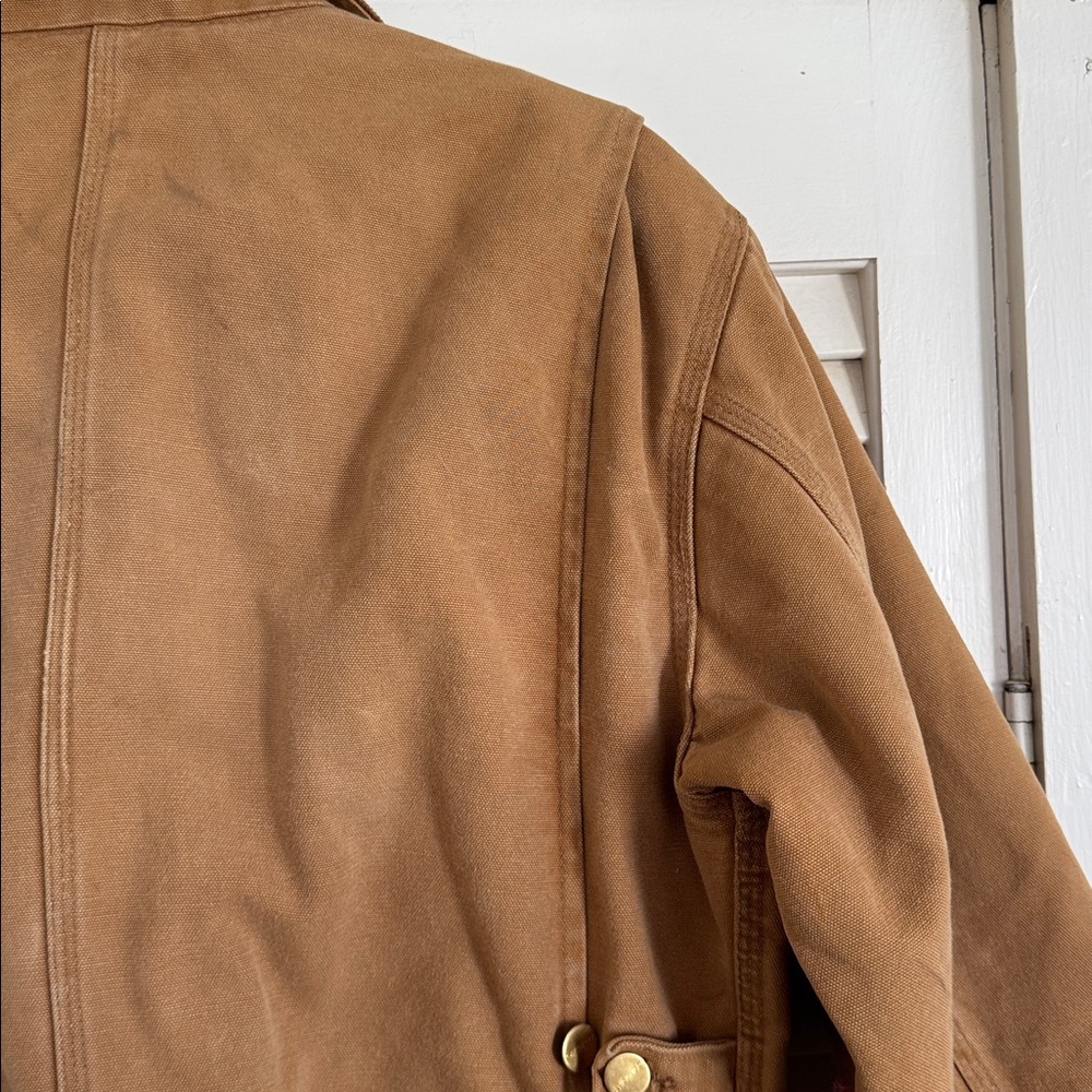 Vintage Carhartt Mens 42R Distressed Quilted Canvas Coveralls 996QZ USA Made - Picture 15 of 16